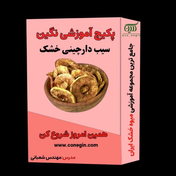 پکیج آموزش میوه خشک سیب دارچینی
