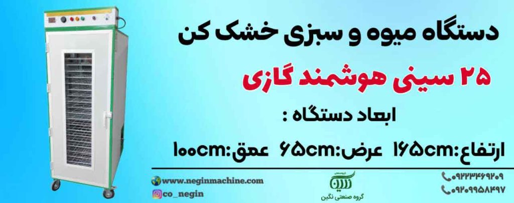 دستگاه میوه خشک کن 25 سینی 