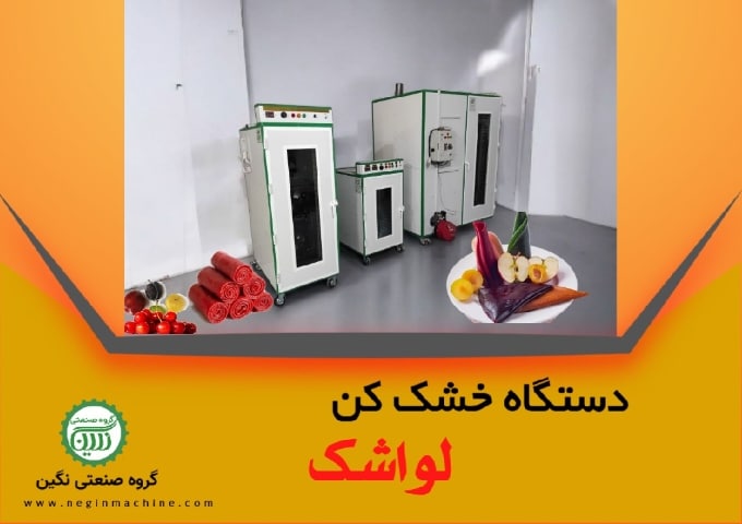 دستگاه خشک کن لواشک برای تولید انواع لواشک گروه صنعتی نگین